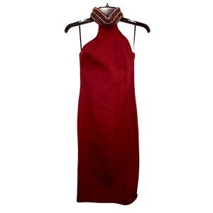 Women Burgundy Dress Size M
